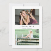 De Afstuderen fotograafpartij vieren Kaart (Achterkant)