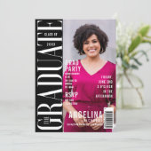 De Afstuderen Fun Trendy Magazine Hoesje Partij Kaart (Staand voorkant)