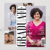 De Afstuderen Fun Trendy Magazine Hoesje Partij Kaart (Voorkant / Achterkant)