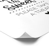 De Afstuderen is Sweet Take a Treat Party Sign Poster (Hoek)