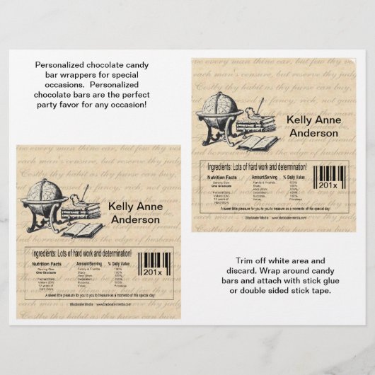 De Afstuderen kaarsachtige vlokjes in beige (voedi Flyer (Voorkant)