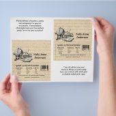 De Afstuderen kaarsachtige vlokjes in beige (voedi Flyer (Hand)