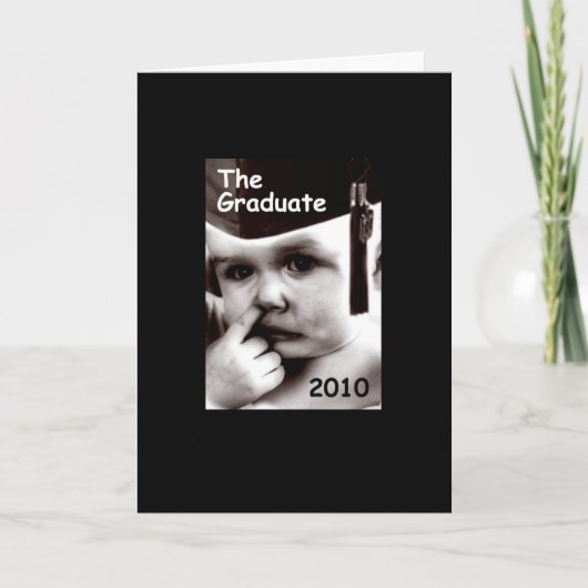 de afstuderen kaart (Voorkant)
