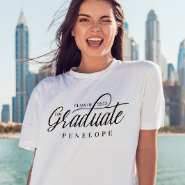 De Afstuderen Moderne Klasse van het Manuscript va T-shirt