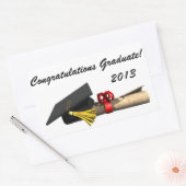 De Afstuderen - Rechthoekige Sticker (Envelop)