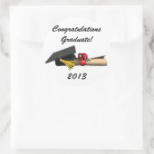 De Afstuderen - Ronde Sticker (Tas)