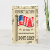 De Afstuderen van Boot Camp van gelukwensen Kaart (Voorkant)