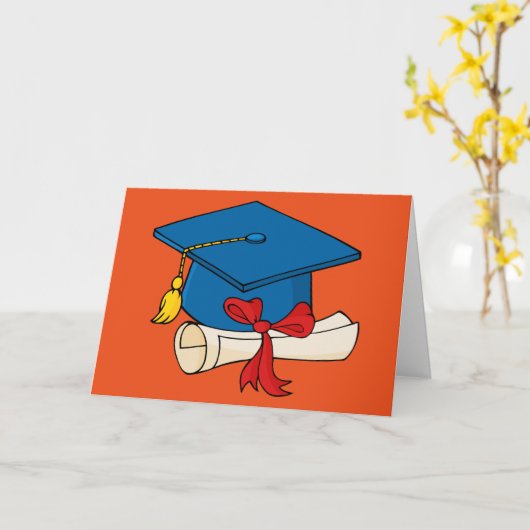 De Afstuderen van de middelbare school Kaart (Gele Bloem)