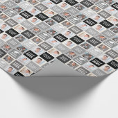 De Afstuderen van het elegante Zwarte en Grijze Cadeaupapier (Hoek)