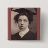 De Afstuderen Vierkante Button 5,1 Cm (Voorkant)