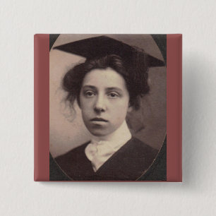 De Afstuderen Vierkante Button 5,1 Cm