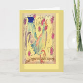 De afstuderenaankondiging van de Rozen van de haan Aankondiging (Voorkant)