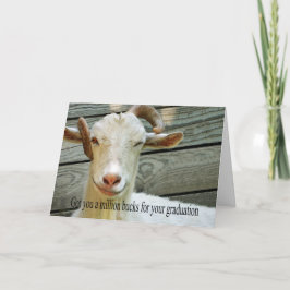 De afstuderenKaart van de geit Kaart
