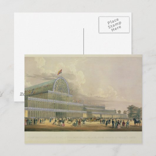 De aftakking van het Kristalpaleis van de Princ Briefkaart (Voorkant / Achterkant)