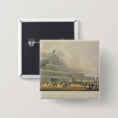 De aftakking van het Kristalpaleis van de Princ Vierkante Button 5,1 Cm (Voorkant /achterkant)