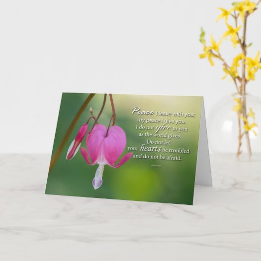 De aftappende kaart van de hartaanmoediging (Gele Bloem)