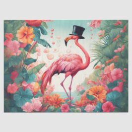 De After Party Flamingo Tissuepapier