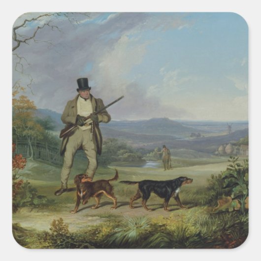 De Aftermiddagfoto Vierkante Sticker (Voorkant)