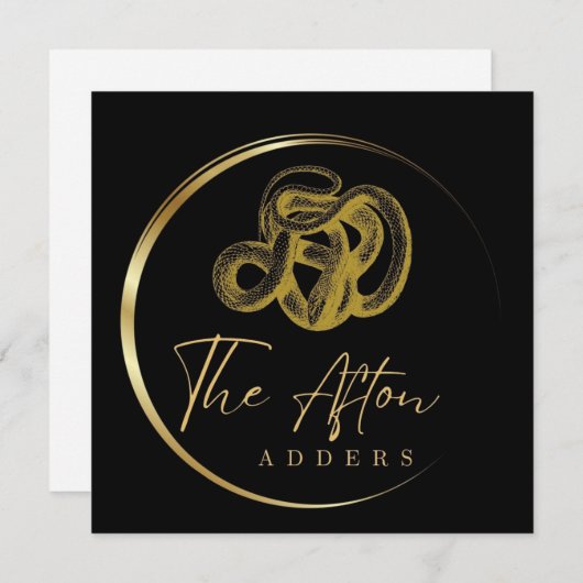 De Afton Adders Kaart (Voorkant / Achterkant)