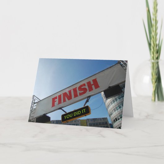 De Afwerker van Triathlon of van de Marathon Kaart (Voorkant)