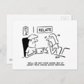 De afwezige echtgenoot stuurt een Briefkaart. Briefkaart (Voorkant / Achterkant)