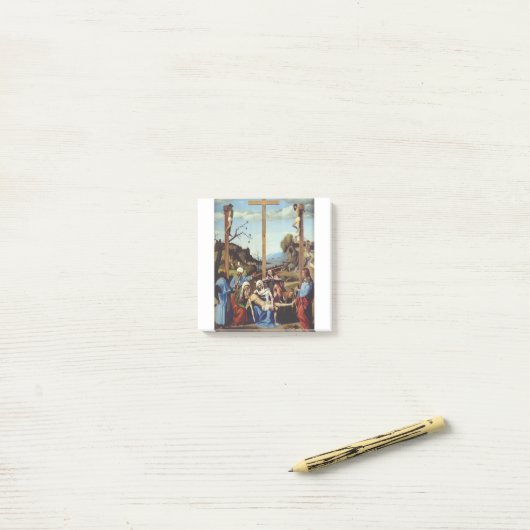 De afzetting van Jezus Christus Post-it® Notes (Op bureau)