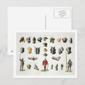 De afzonderlijke Stukken van het Pantser van een Briefkaart (Voorkant / Achterkant)