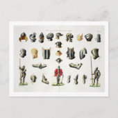 De afzonderlijke Stukken van het Pantser van een Briefkaart (Voorkant)