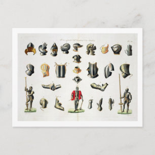 De afzonderlijke Stukken van het Pantser van een Briefkaart