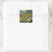 De Agapanthus Vierkante Sticker (Tas)