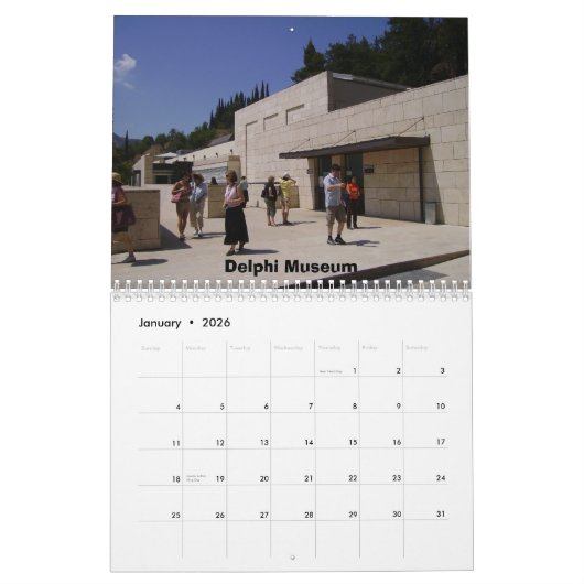De agenda "Oracle of Delphi" Kalender (Jan 2026)