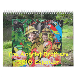 De agenda van Angrist Brothers 2010 Kalender
