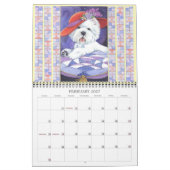 De agenda van Artful Westie 2016 Kalender (Feb 2027)