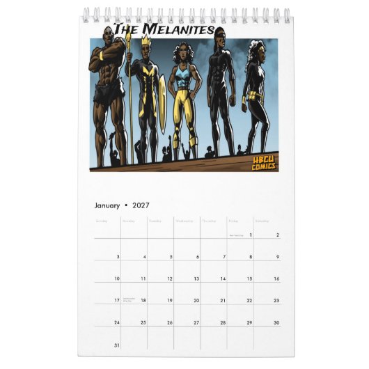 De agenda van de BLK Hero Kalender (Jan 2027)