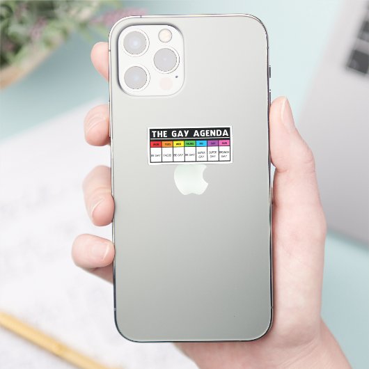 De agenda van de Gay - LGBT - Pride Sticker (Telefoon)