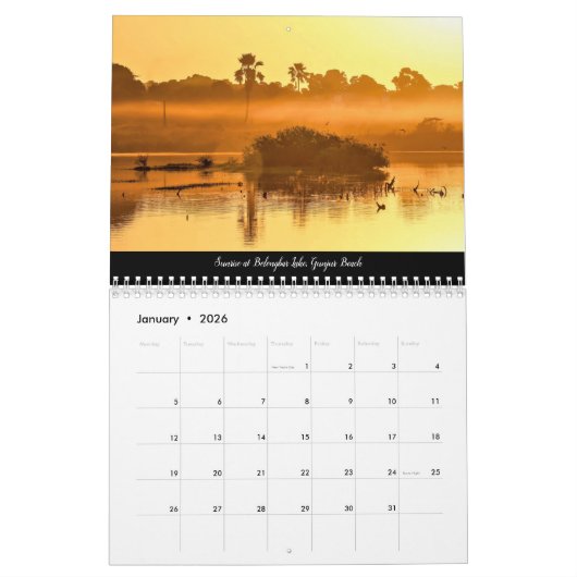 De agenda van Gambia Kalender (Jan 2026)