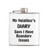 De agenda van mijn buur heupfles (Voorkant)