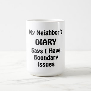De agenda van mijn buur koffiemok
