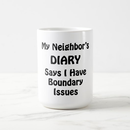 De agenda van mijn buur koffiemok (Center)