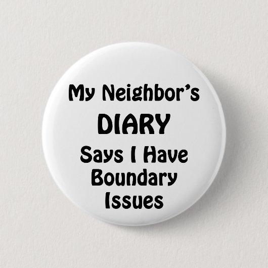 De agenda van mijn buur ronde button 5,7 cm (Voorkant)