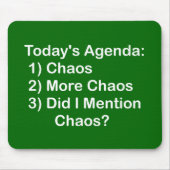 De agenda van vandaag: Chaos Muismat (Voorkant)