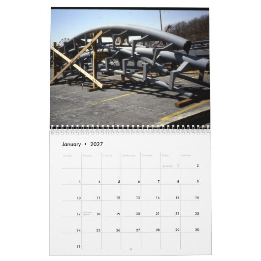 De agenda voor de bouw van de schroefdraad kalender (Jan 2027)