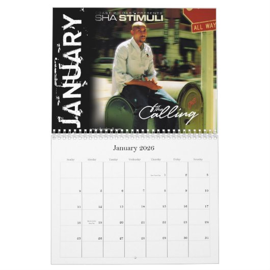 De agenda voor de Huur Tape Series 2013 Kalender (Jan 2026)