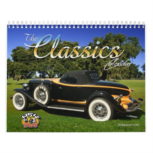 De agenda voor klassieke auto's kalender (Hoes)