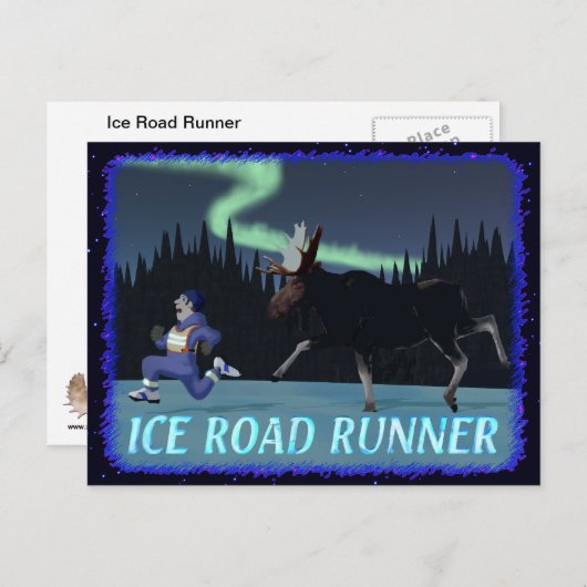 De Agent van de Weg van het ijs Briefkaart (Voorkant / Achterkant)