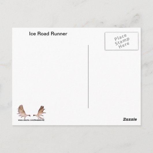 De Agent van de Weg van het ijs Briefkaart (Achterkant)