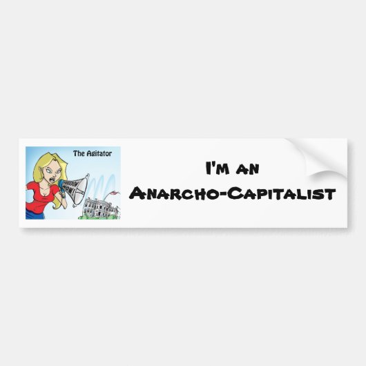 De Agitator Anarcho-Bumpersticker Bumpersticker (Voorkant)