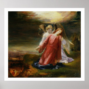 De Agony in de tuin, 1858 (olie op het paneel) Poster