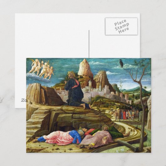 De Agony in de tuin door Andrea Mantegna Briefkaart (Voorkant / Achterkant)