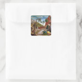 De Agony in de tuin Vierkante Sticker (Tas)